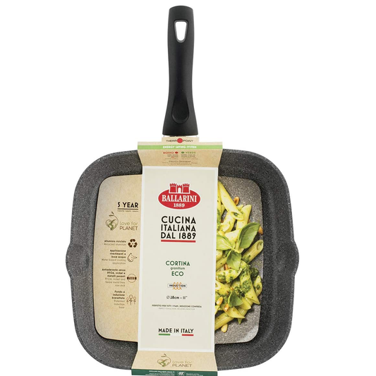 Bistecchiera Granitium Cortina Eco 28x28 cm Induzione Alluminio Antiaderente