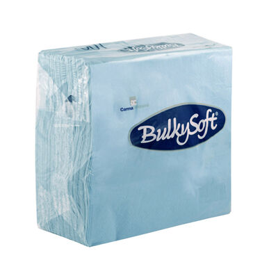 BulkySoft® Tovagliolo Rainbow 2 Veli 33x33 Celeste Pz 50 32030 (cartone da 24 confezioni) - Italia Soft