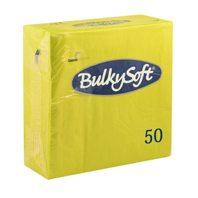 BulkySoft® Tovagliolo Rainbow 2 Veli 33x33 Verde Chiaro Pz 50 32241 (cartone da 24 confezioni) - Italia Soft