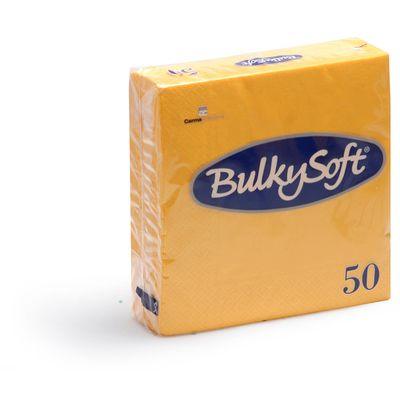 BulkySoft® Tovagliolo Rainbow 2 Veli 33x33 Giallo Pz 50 32700 (cartone da 24 confezioni) - Italia Soft
