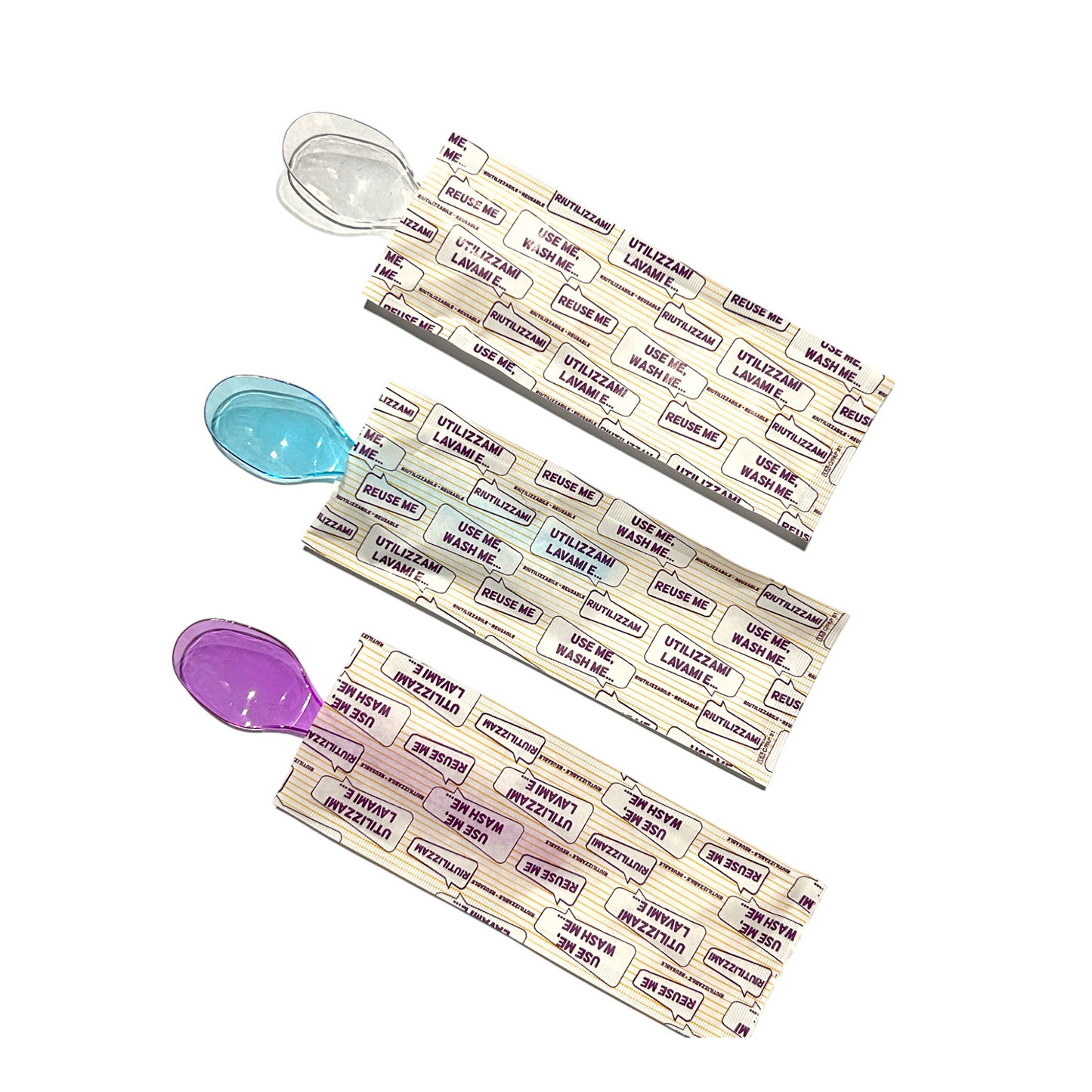 Cucchiaio granita riutilizzabile incartato 500 pz