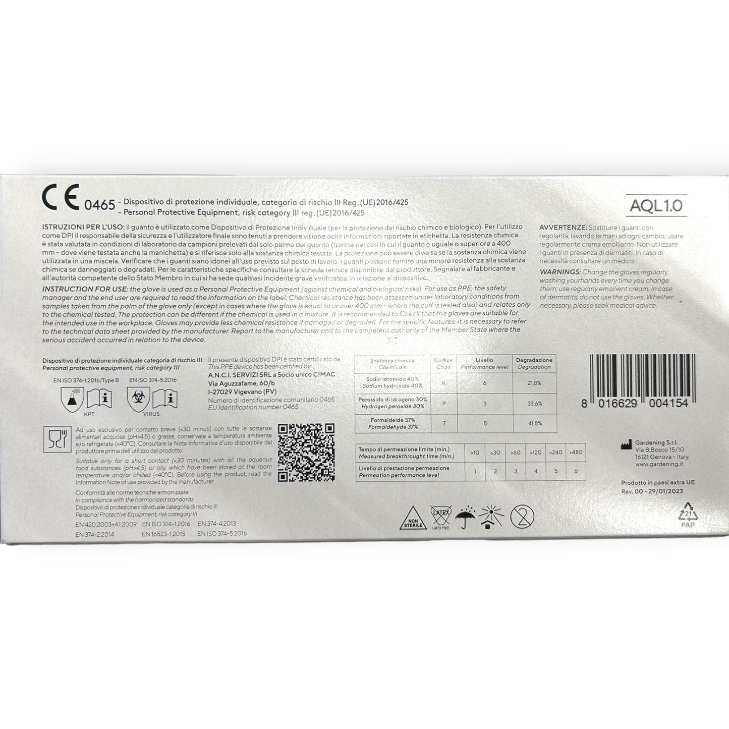 Guanti in Nitrile Eko Grip Blu 280 Monouso (Tipo B) Varie misure 50 pz