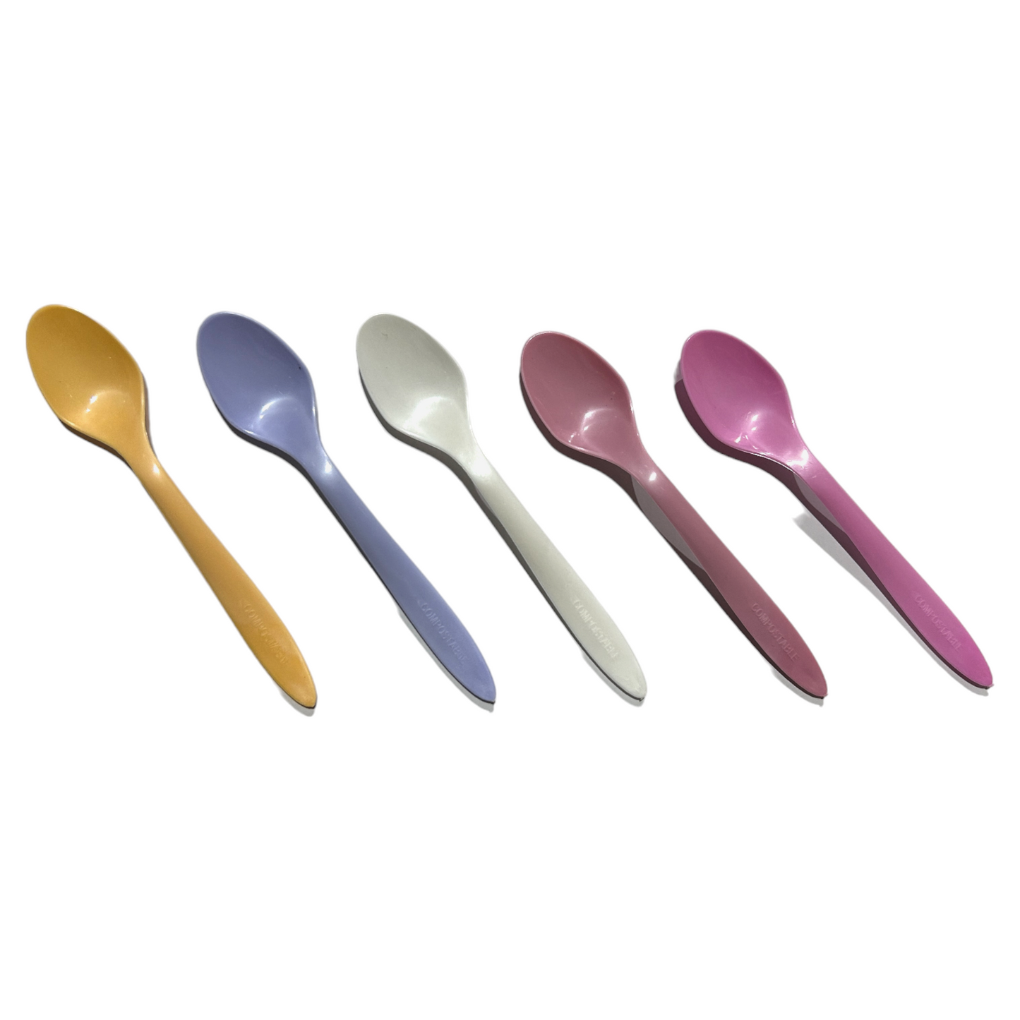 Cucchiaino granita 13cm colorati compostabile (1Kg)