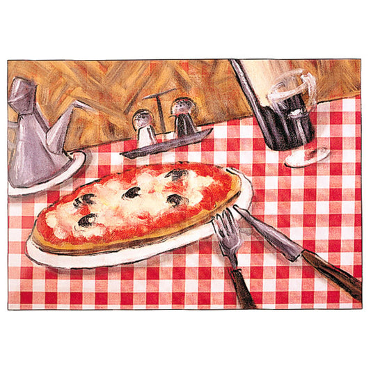 Tovaglietta offset quadricromia in carta "Pizza" 70gr/m² 31X43cm /500 pz - Italia Soft