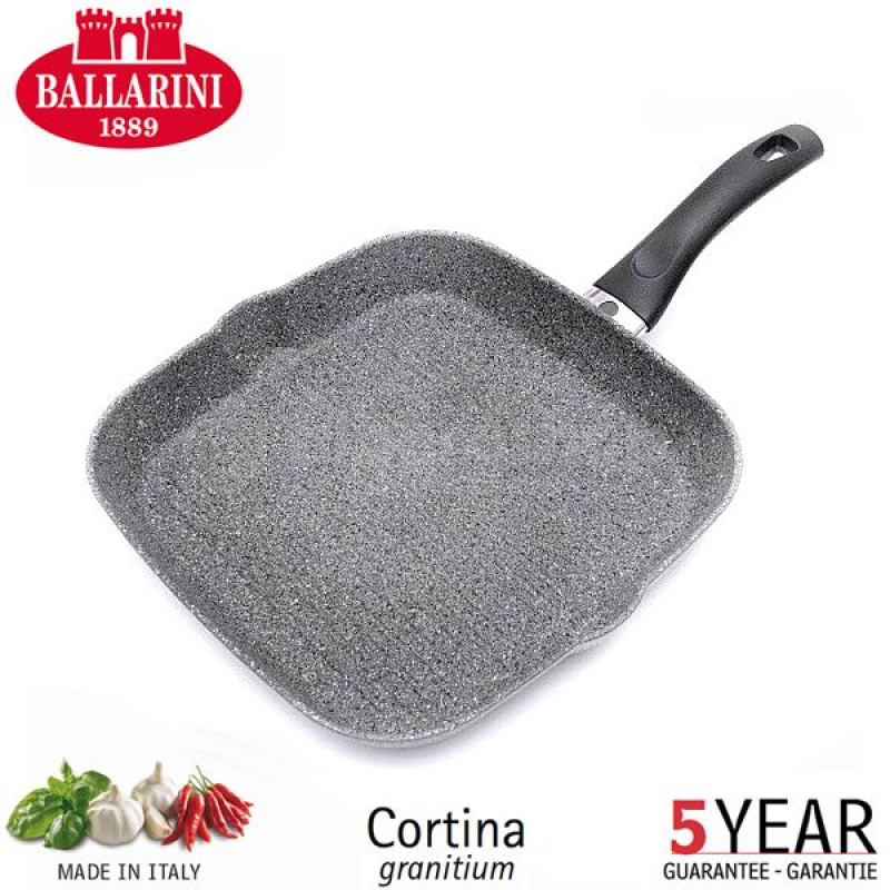 Bistecchiera Granitium Cortina Eco 28x28 cm Induzione Alluminio Antiaderente