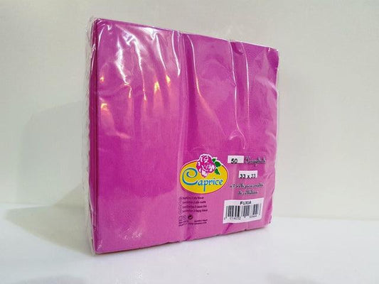 Tovaglioli Caprice Fucsia 2 Veli 33x33 Pz 50 1182V35E ( cartone da 27 confezioni) - Italia Soft