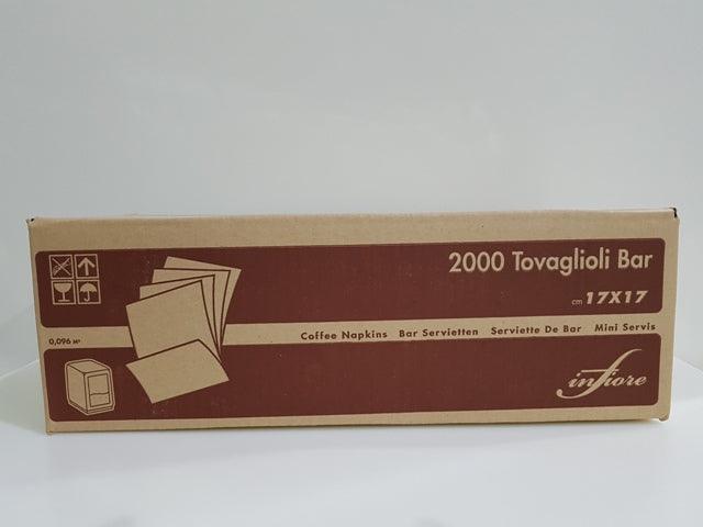 Tovagliolo Bar 17x17 - 1 Velo Velina Bianco Pz. 2000 - Italia Soft