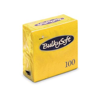 BulkySoft® Rainbow Tovagliolo 24x24 2 Veli Limone Pz 100 32229 (cartone da 30 confezioni) - Italia Soft