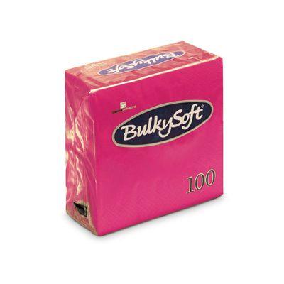 BulkySoft® Rainbow Tovagliolo 24x24 2 Veli Fucsia Pz 100 32231 (cartone da 30 confezioni) - Italia Soft