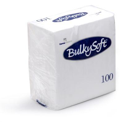BulkySoft® Tovagliolo 2 Veli 24x24 Bianco Pz 100 32500 (cartone da 30 confezioni) - Italia Soft