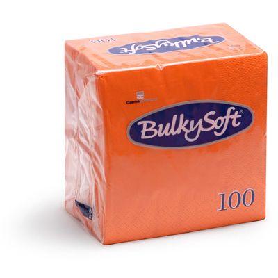 BulkySoft® Tovagliolo Rainbow 2 Veli 24x24 Arancio Pz 100 32458 (cartone da 30 confezioni) - Italia Soft