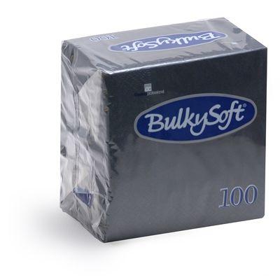 BulkySoft® Tovagliolo Rainbow 2 Veli 24x24 Nero Pz 100 32204 (cartone da 30 confezioni) - Italia Soft
