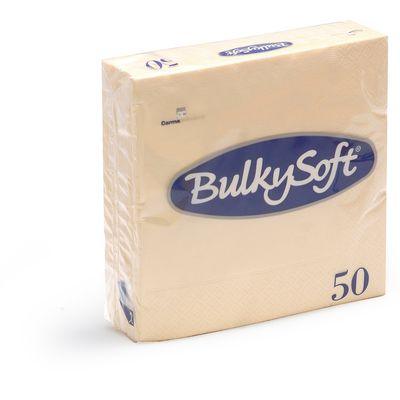 BulkySoft® Tovagliolo Rainbow 2 Veli 33x33 Crema Pz 50 32680 (cartone da 24 confezioni) - Italia Soft