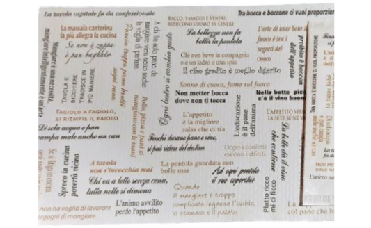 Tovaglietta "Pour Parler Marron" 30x40 cm 250pz - Italia Soft