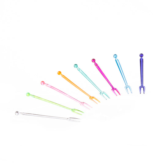 Forchetta Party Colorate 2 Punte 1000 pz
