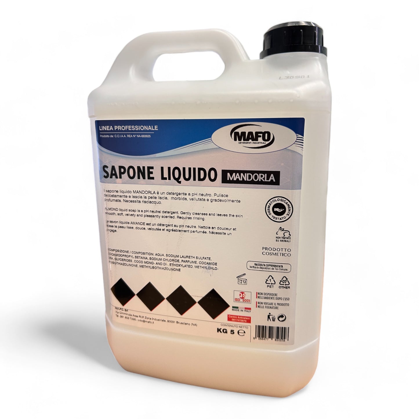 Sapone liquido lavamani Mandorla (5 Kg)