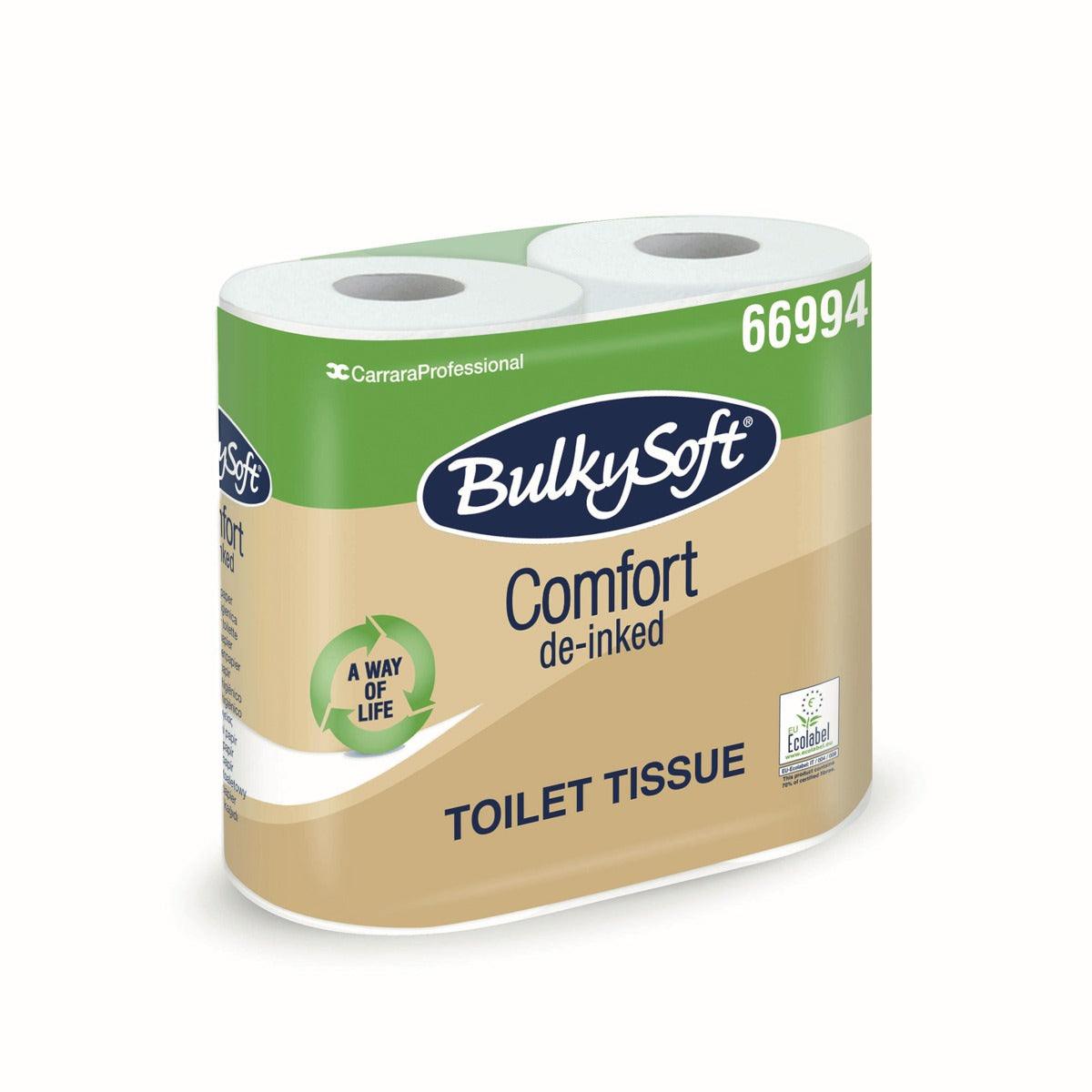 BulkySoft® Carta Igienica 4 rotoli 2 veli (imballo da 10 confezioni da 4 rotoli) 66994 - Italia Soft
